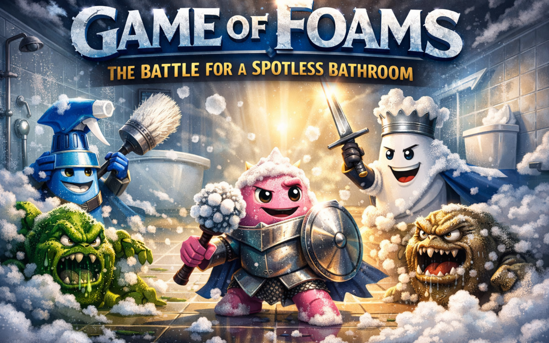 Game of Foams: The Battle for a Spotless Bathroom