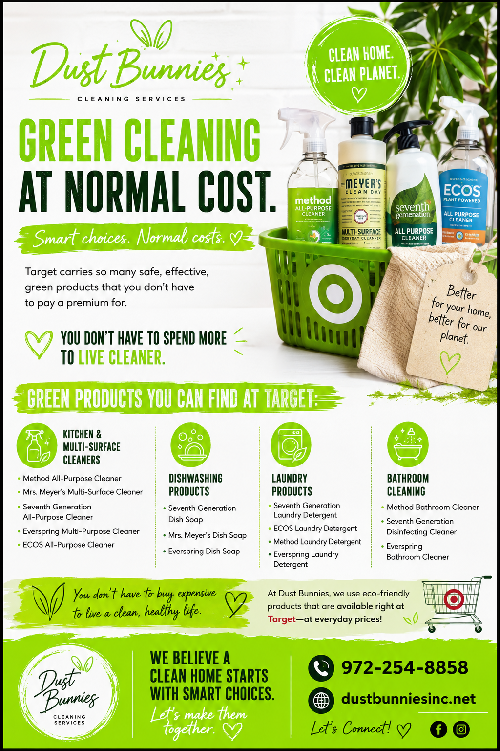 DUST FLYER green products at target sells