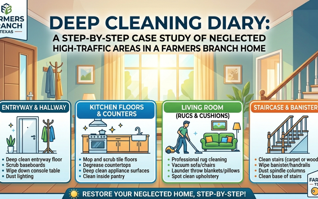 A Step-by-Step Case Study of Neglected High-Traffic Areas in a Farmers Branch Home