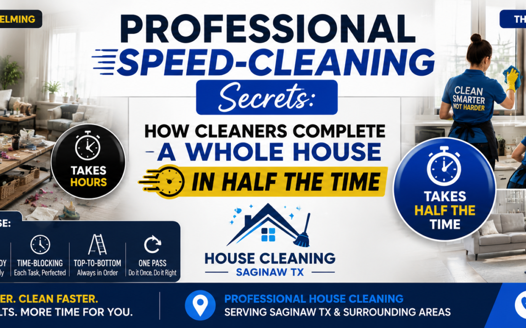 Professional Speed-Cleaning Secrets | House Cleaning Saginaw TX