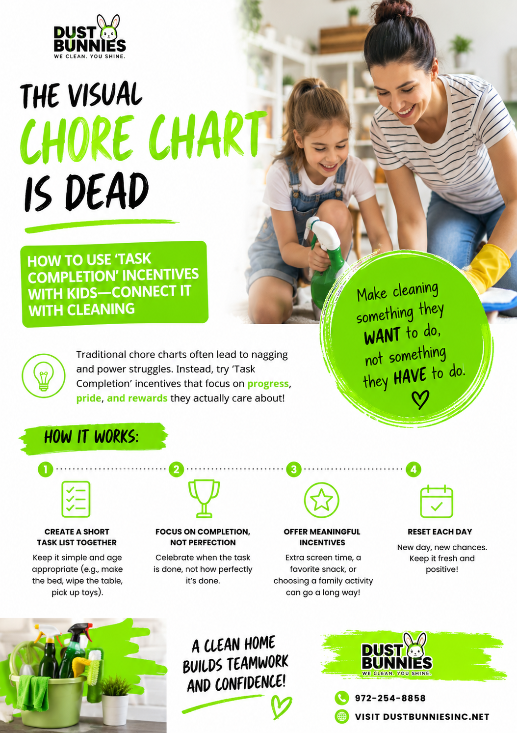 DUST FLYER The Visual Chore Chart is Dead How to Use Task Completion Incentives with Kids