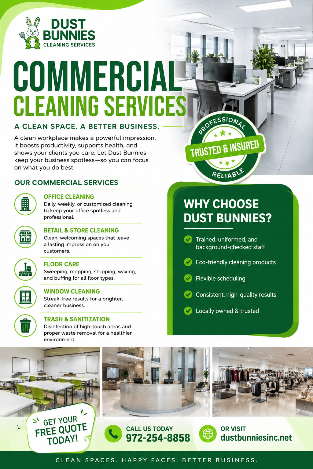 DUST FLYER commercial services
