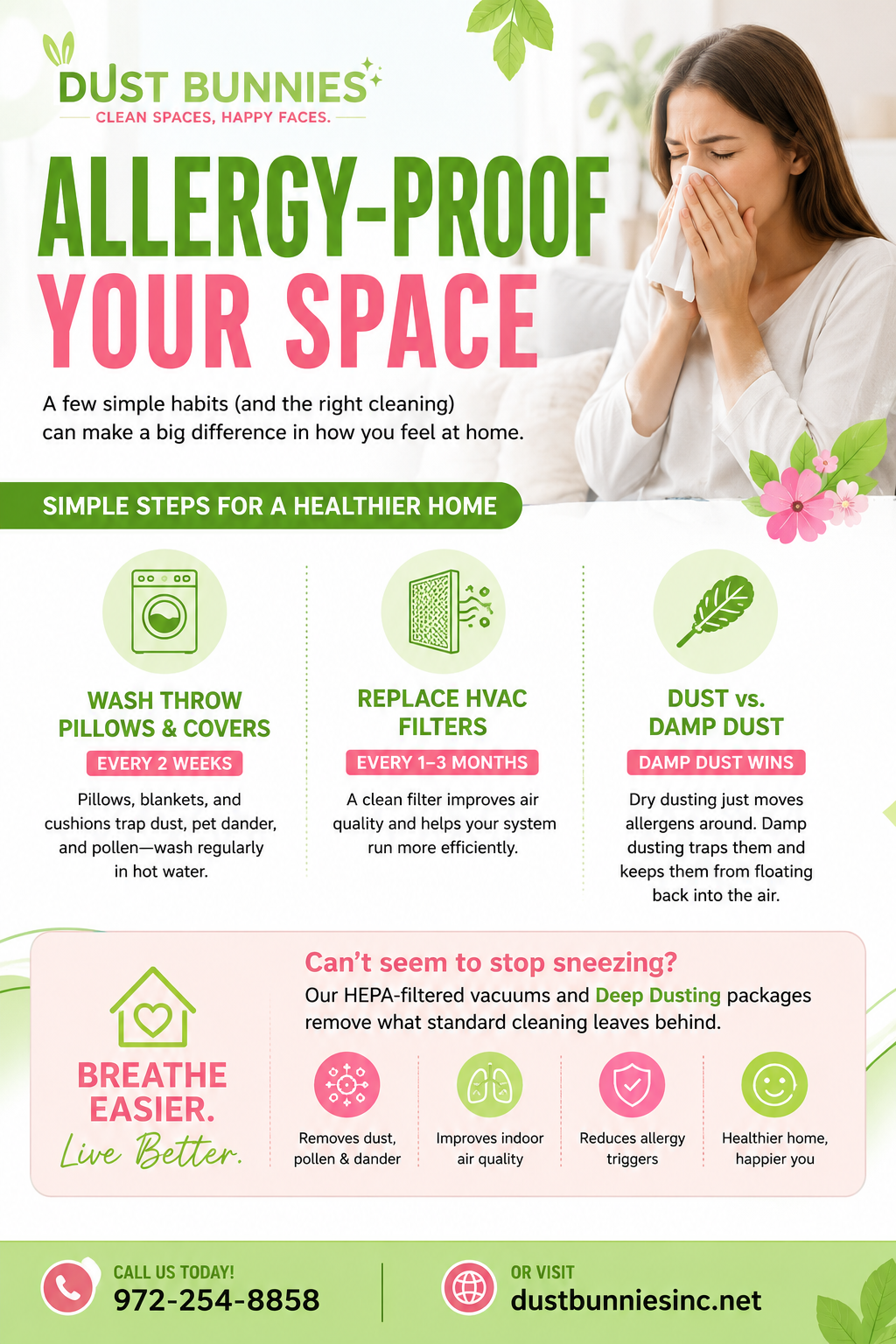 DUST FLYER Allergy Proof Your Space