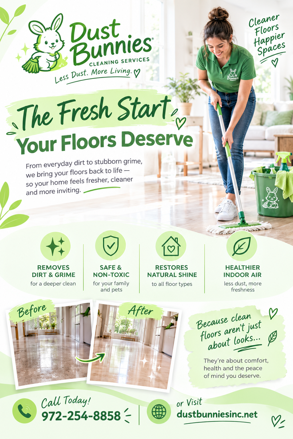 DUST FLYER The Fresh Start Your Floors Deserve