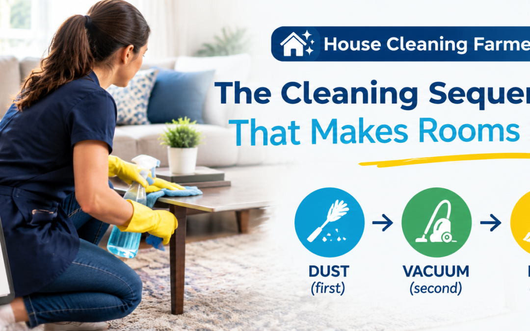 House Cleaning Farmers Branch TX | Cleaning Sequence Mistake