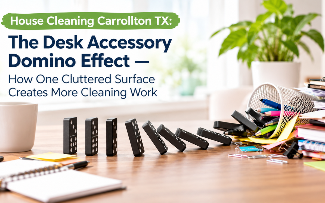 House Cleaning Carrollton TX: Desk Accessory Domino Effect